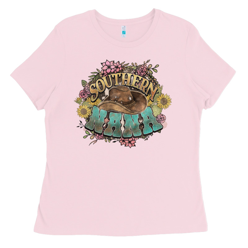 Southern Nana Western Flowers Ladies Tee by HowdyJamesFarm | Teevron