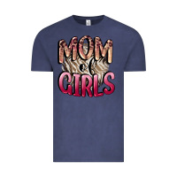 Vintage Denim Mom of Girls Mother's Day Vintage Tee - CowGirlArtShop