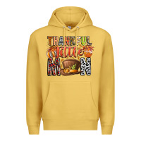 Antique Gold Thankful Little Mon Premium Hoodie - CowhideDigitalArt