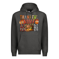Charcoal Heather Thankful Little Mon Premium Hoodie - CowhideDigitalArt
