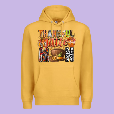 Thankful Little Mon Premium Hoodie Designed By Cowhidedigitalart