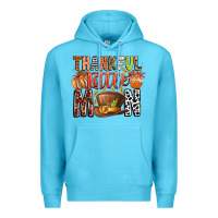 Ocean Blue Thankful Little Mon Premium Hoodie - CowhideDigitalArt