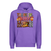 Purple Thankful Little Mon Premium Hoodie - CowhideDigitalArt