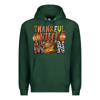 Sports Green Thankful Little Mon Premium Hoodie - CowhideDigitalArt