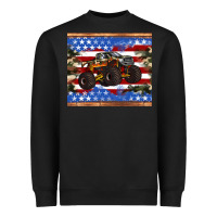 Black monster truck american flag tumbler Heavyweight Sweatshirt - Artiststas