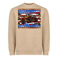 Mushroom monster truck american flag tumbler Heavyweight Sweatshirt - Artiststas