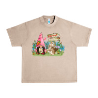 French Oak Easter gnome and rabbit egg hunt  Easter Day Urban Heavy Tee - CowGirlArtShop
