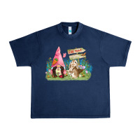 Navy Easter gnome and rabbit egg hunt  Easter Day Urban Heavy Tee - CowGirlArtShop