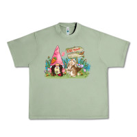 Oil Green Easter gnome and rabbit egg hunt  Easter Day Urban Heavy Tee - CowGirlArtShop