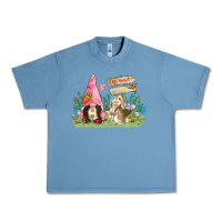 Pebble Blue Easter gnome and rabbit egg hunt  Easter Day Urban Heavy Tee - CowGirlArtShop