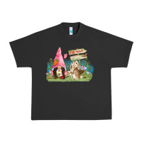 Pigment Black Easter gnome and rabbit egg hunt  Easter Day Urban Heavy Tee - CowGirlArtShop