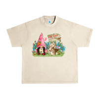 Sandshell Easter gnome and rabbit egg hunt  Easter Day Urban Heavy Tee - CowGirlArtShop