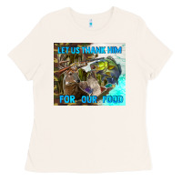 Bone let us thank hım for our food Ladies Tee - TumblerDesignByShophia