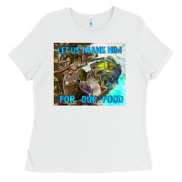 Let Us Thank Hım For Our Food Ladies Tee | Teevron