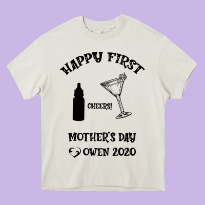 Happy Fırst Cheers Mother's Day Owen 2020 Heavy Core Tee Designed By Bettercallsaul