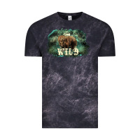 Cloud Black Stay wild night Grizzly Bear Vintage Tee - HowdyJamesFarm