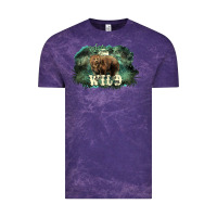 Cloud Purple Stay wild night Grizzly Bear Vintage Tee - HowdyJamesFarm