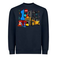 Navy forklift birthday one Heavyweight Sweatshirt - Artiststas