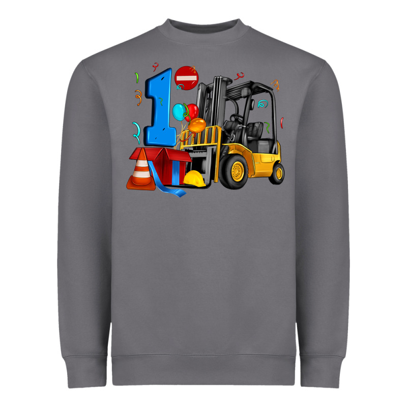 Forklift Birthday One Heavyweight Sweatshirt by Artiststas | Teevron