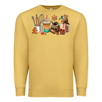 Antique Gold cookie coffee cup Premium Sweatshirt - AdoDesignShop
