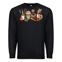 Black cookie coffee cup Premium Sweatshirt - AdoDesignShop