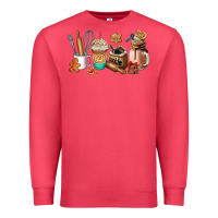 Cardinal cookie coffee cup Premium Sweatshirt - AdoDesignShop