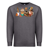 Charcoal Heather cookie coffee cup Premium Sweatshirt - AdoDesignShop