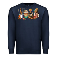 Navy cookie coffee cup Premium Sweatshirt - AdoDesignShop