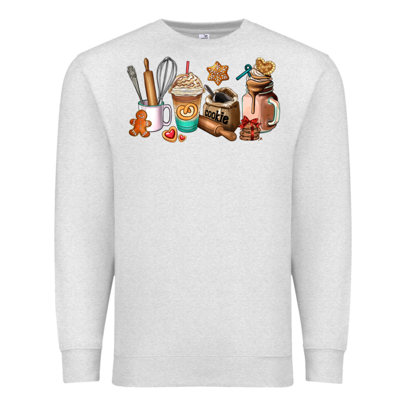 Cookie Coffee Cup Premium Sweatshirt by AdoDesignShop | Teevron