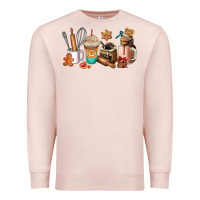 Pale Pink cookie coffee cup Premium Sweatshirt - AdoDesignShop