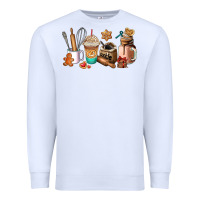 White cookie coffee cup Premium Sweatshirt - AdoDesignShop