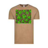 Vintage Coffee shamrock and leopard Vintage Tee - RanaPortraitStore