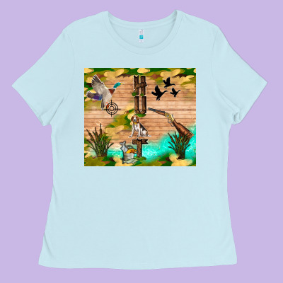 Hunting Life Ladies Tee Designed By Tumblerdesignbyshophia