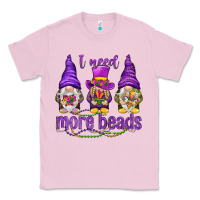 Bubblegum Pink I need more beads with gnomies Classic Tee - HowdyJamesFarm