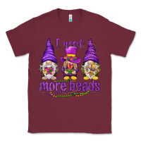 Burgundy I need more beads with gnomies Classic Tee - HowdyJamesFarm