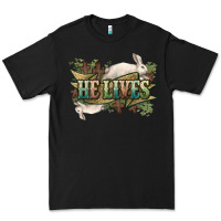 Black He lives Easter Premium Tee - NancyCooperArtShop