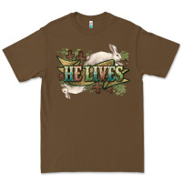 Cacao He lives Easter Premium Tee - NancyCooperArtShop
