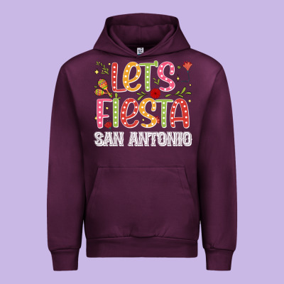 Lets Fiesta San Antonio Urban Hoodie Designed By Jahusdesignshop