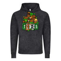 Vintage Black St. Patrick's Texas map Vintage Hoodie - OliviaCreatesArt