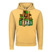 Vintage Mustard St. Patrick's Texas map Vintage Hoodie - OliviaCreatesArt