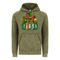Vintage Olive St. Patrick's Texas map Vintage Hoodie - OliviaCreatesArt