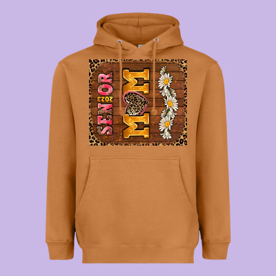 Senior Mom Heavyweight Hoodie Designed By Adodesignshop