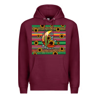Burgundy western desert moon Premium Hoodie - Jasminsmagicworld