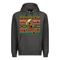 Charcoal Heather western desert moon Premium Hoodie - Jasminsmagicworld