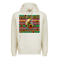 Oatmeal Heather western desert moon Premium Hoodie - Jasminsmagicworld