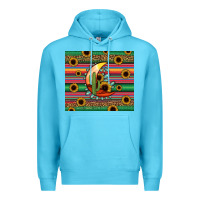 Ocean Blue western desert moon Premium Hoodie - Jasminsmagicworld