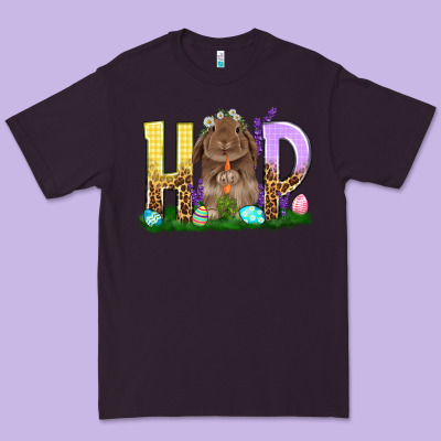 Hop Rabbit Premium Tee Designed By Nancycooperartshop