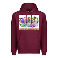 Burgundy asdfas Premium Hoodie - CowhideDigitalArt