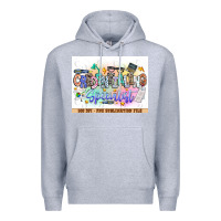 Heather Grey asdfas Premium Hoodie - CowhideDigitalArt