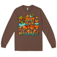 Chestnut Thankful Thanksgiving Coffee Mug Long Sleeve Tee - FaDigitalArtStudio